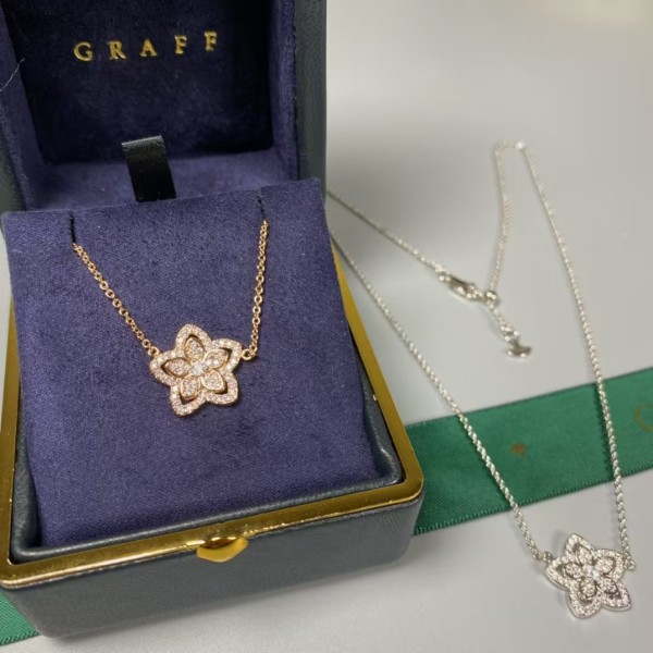 Classic brand graff Flower Full Diamond Necklace factory direct sales free shipping