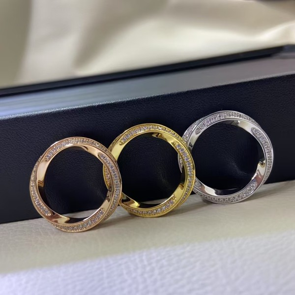 Classic brand graff New Full Diamond Twisted Rope Ring Factory Direct Sales with Free Shipping