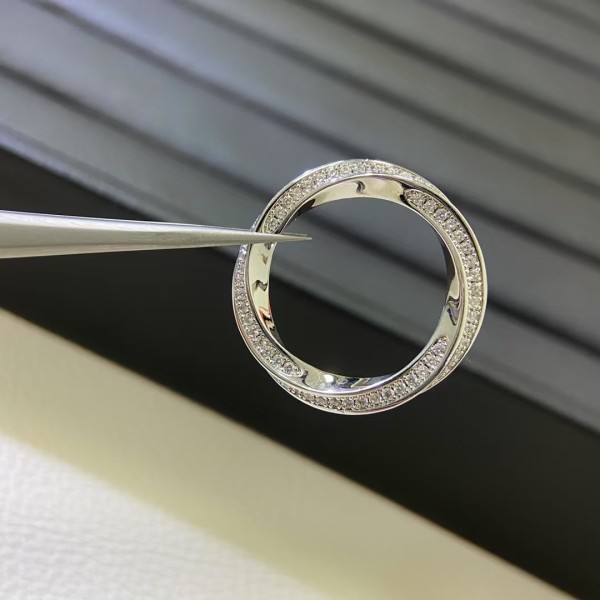 Classic brand graff New Full Diamond Twisted Rope Ring Factory Direct Sales with Free Shipping