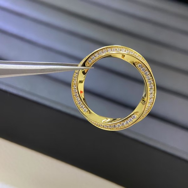 Classic brand graff New Full Diamond Twisted Rope Ring Factory Direct Sales with Free Shipping