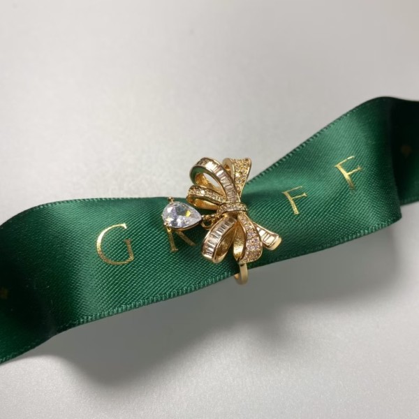 Classic brand graff New High Quality Bow Water Drop Ring Factory Direct Sales with Free Shipping