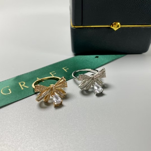 Classic brand graff New High Quality Bow Water Drop Ring Factory Direct Sales with Free Shipping